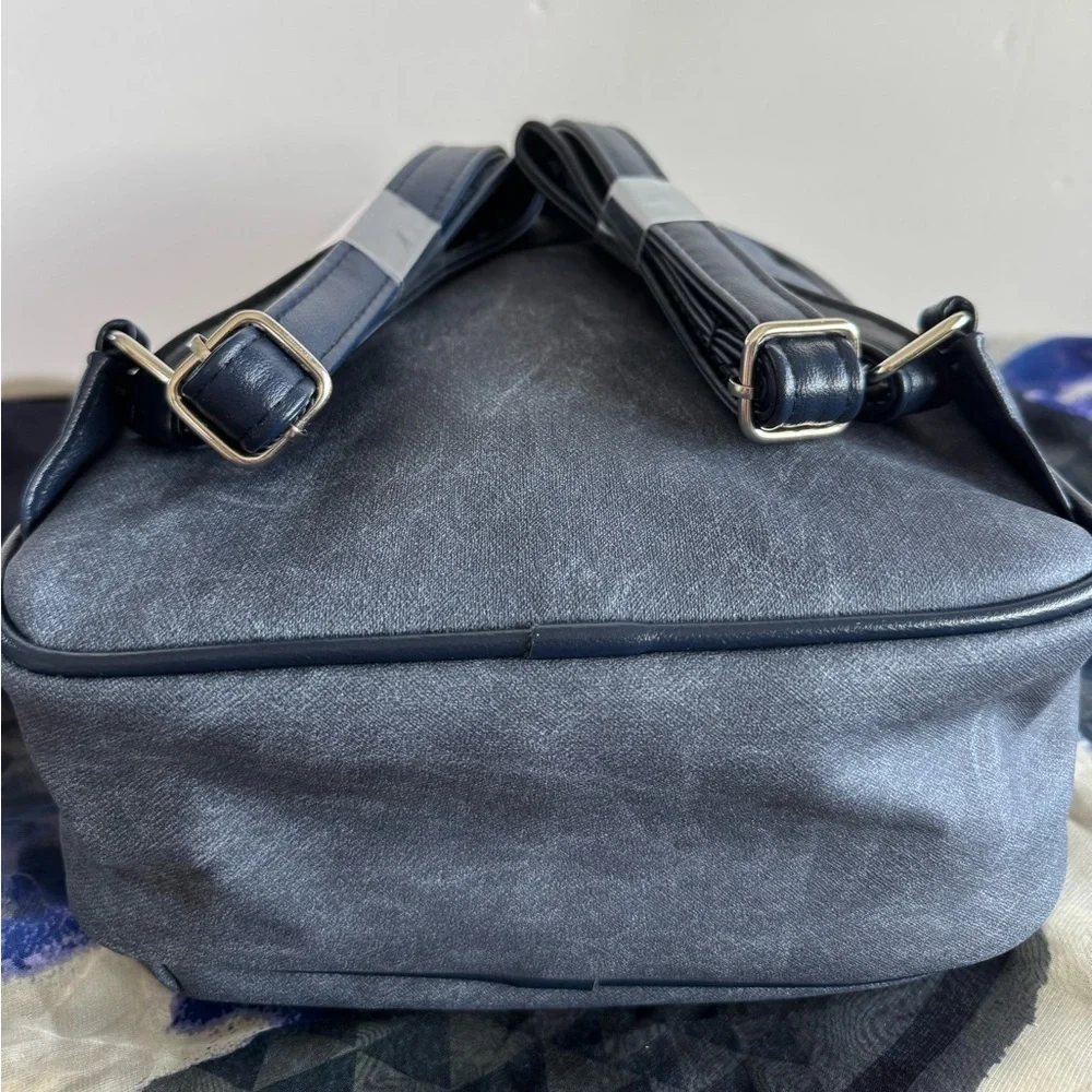CXL by Christian Lacroix Marley PU Denim Backpack – Indigo Denim